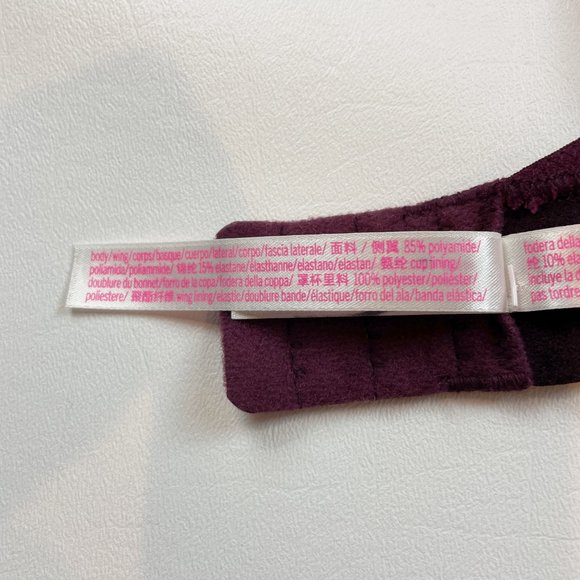 NWOT Victoria's Secret PINK Bra 32D Wear Everywhere Super Push Up Floral Logo - Picture 8 of 8